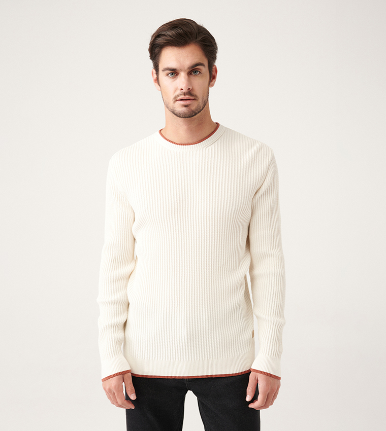 Ribbed Long Sleeves Sweater