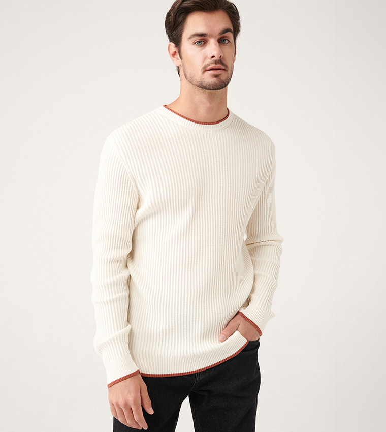 Ribbed Long Sleeves Sweater