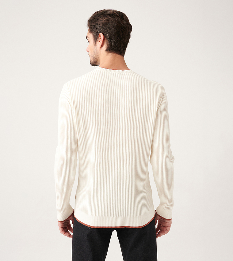 Ribbed Long Sleeves Sweater