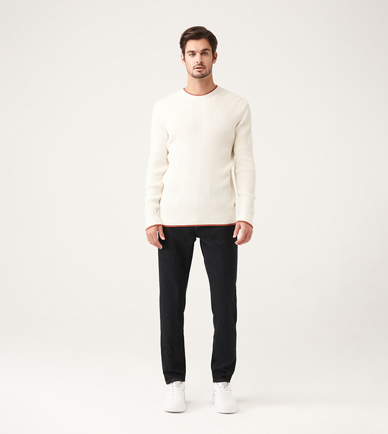 Ribbed Long Sleeves Sweater