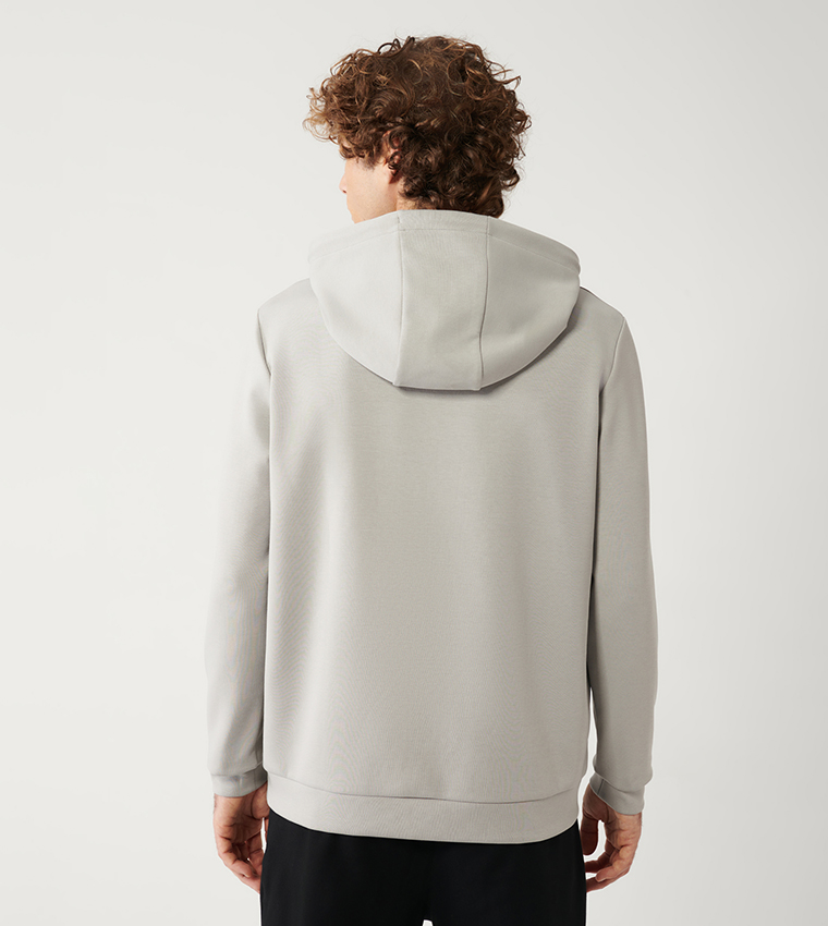 Texture Interlock Hooded Sweatshirt