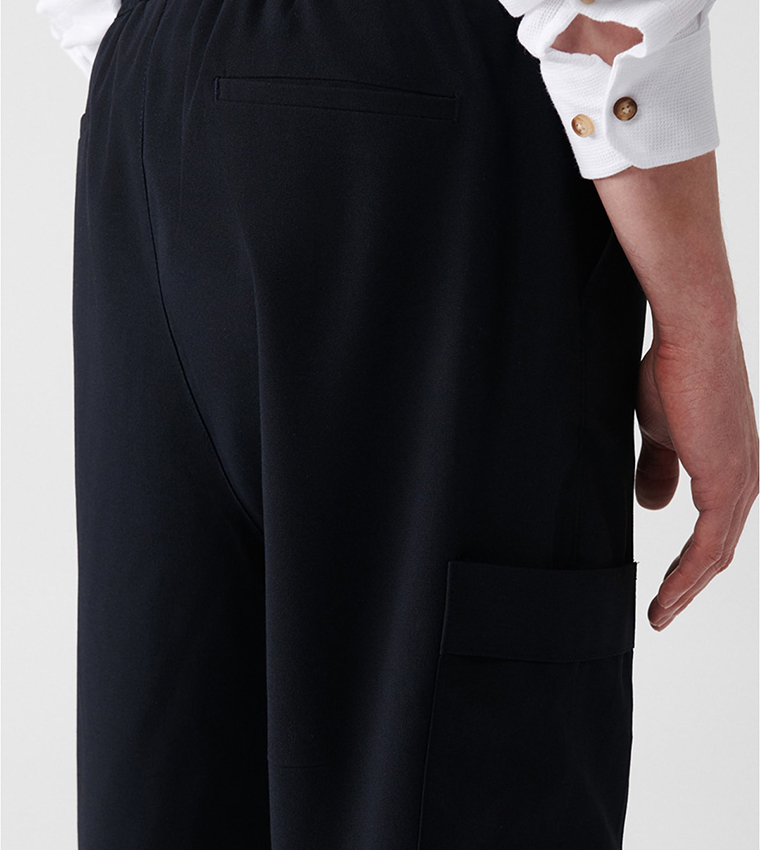 Solid Drawstring Waist Sweatpants