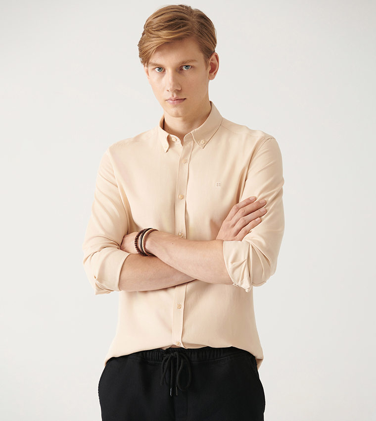 Logo Detail Long Sleeves Shirt