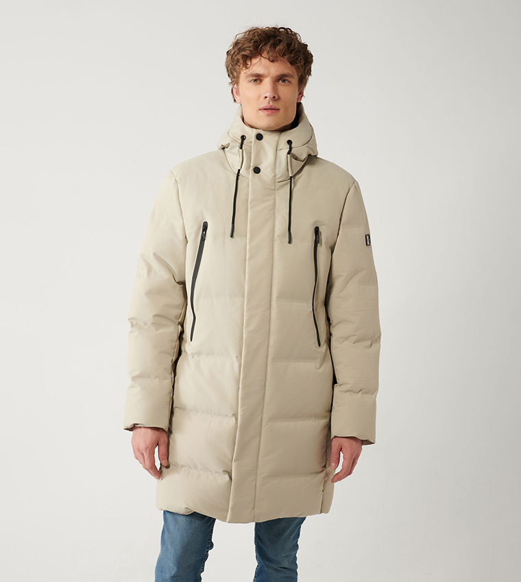 Water Repellent Hooded Puffer Jacket
