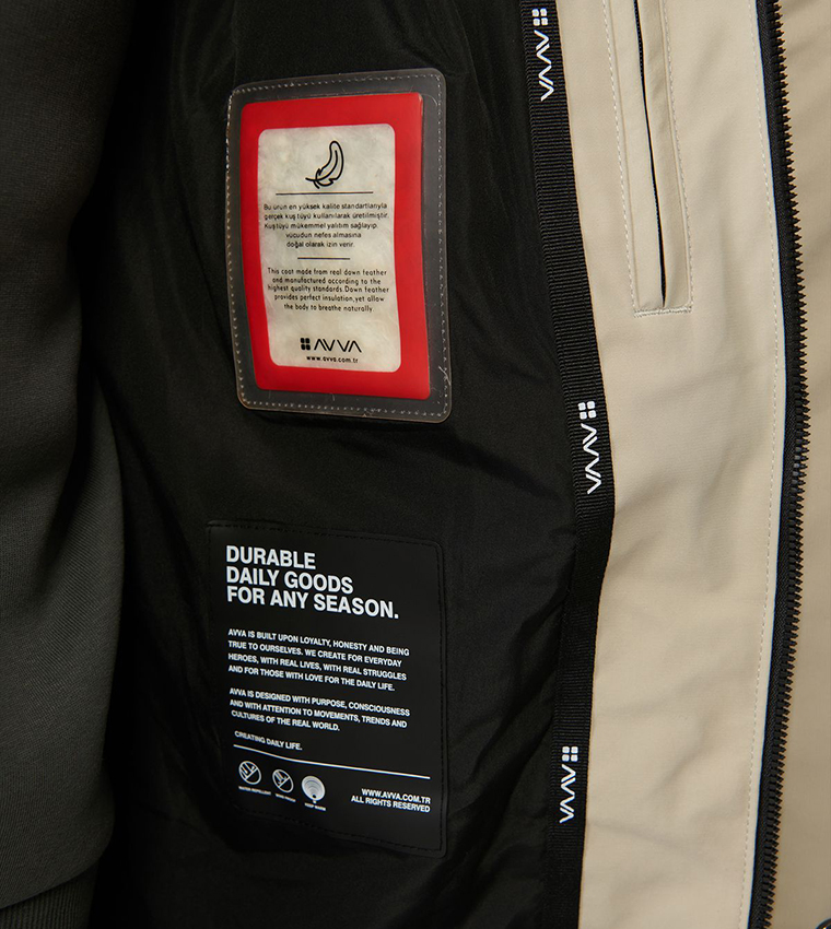 Water Repellent Hooded Puffer Jacket