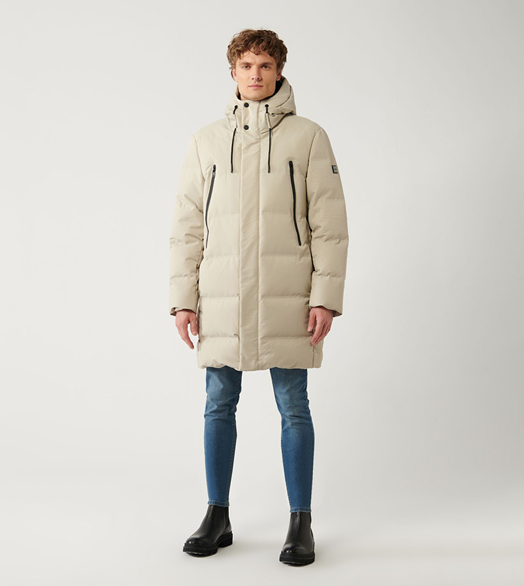 Water Repellent Hooded Puffer Jacket