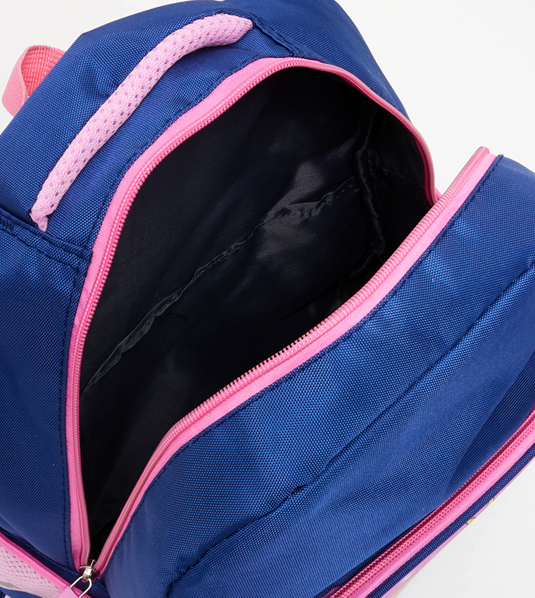 Printed Zipper School Backpack