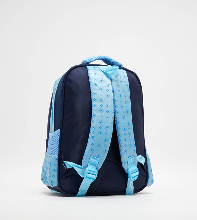 Printed Zipper School Backpack