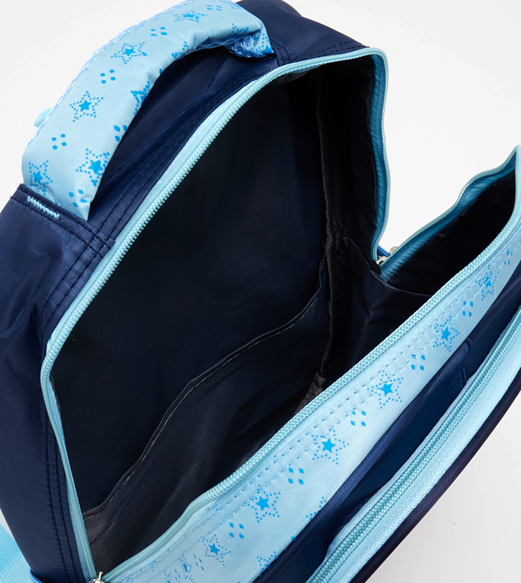 Printed Zipper School Backpack