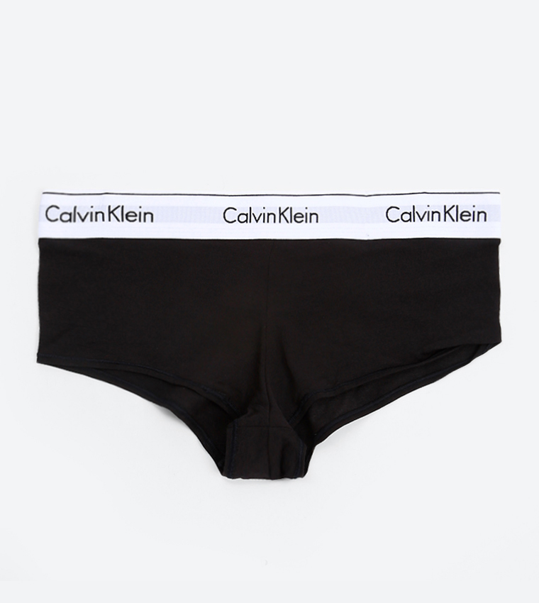 Buy Calvin Klein High Waisted Hipster Panty Modern Cotton In Black