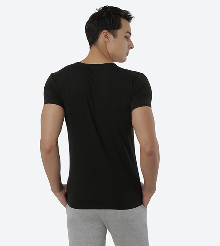 Vn Tee Ss 3 Pack Premium Essentials تي شيرت بأكمام قصيرة - أسود رمادي هيذر Bc05 أبيض