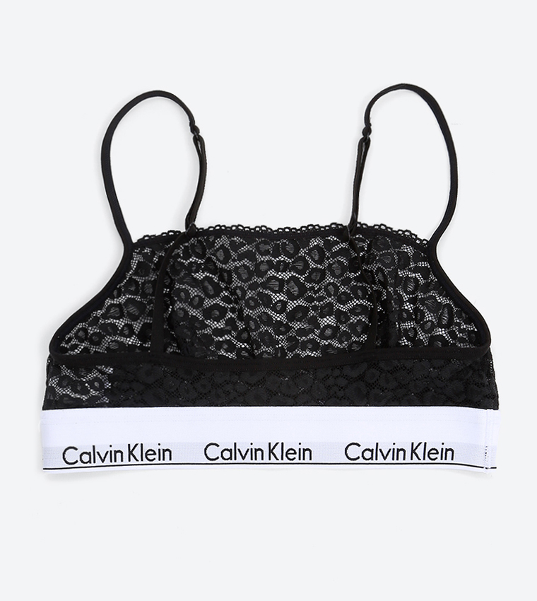 Buy Calvin Klein Kids Kids Unlined Bralette In Black