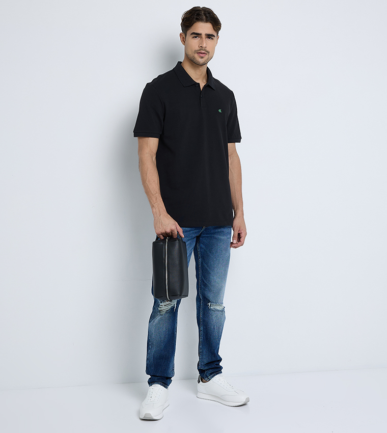 Logo Embroidered Short Sleeves Polo T-Shirt