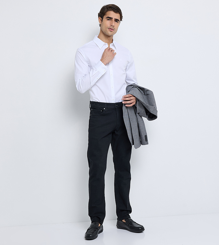 Logo Embroidered Long Sleeves Shirt