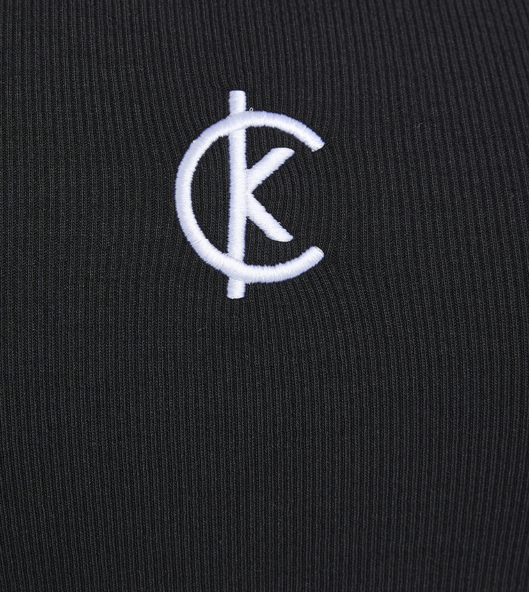 Logo Embroidered Sleeveless Top