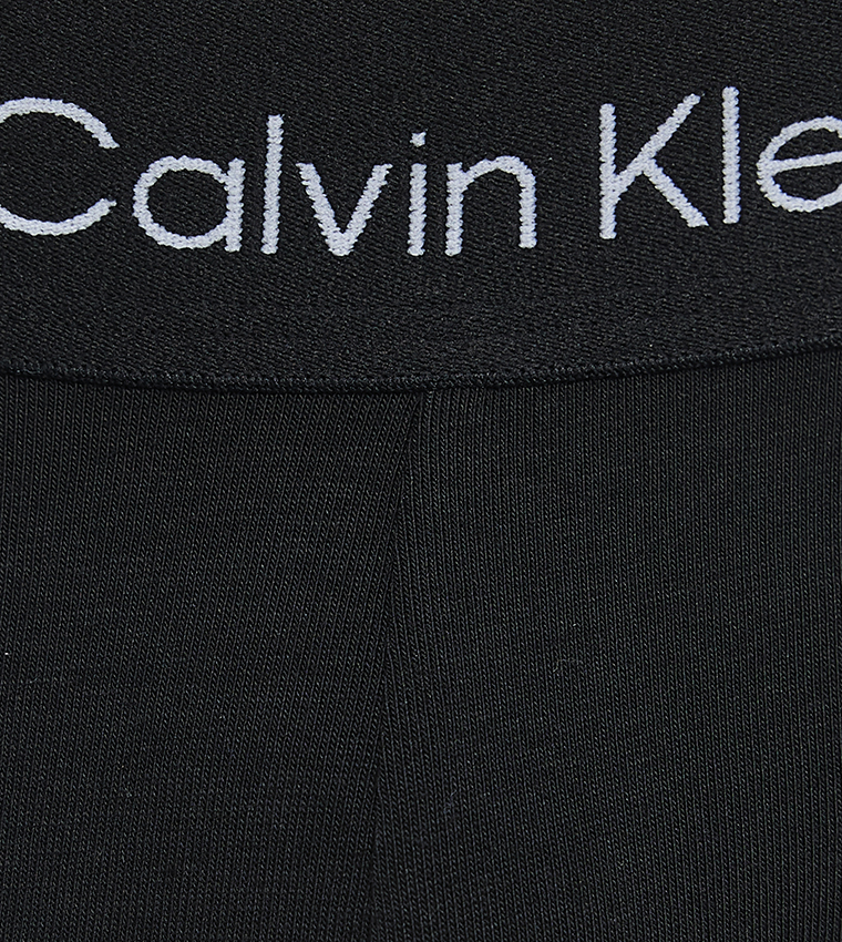 شورت داخلي بخصر مزين بشعار - 3 قطع 