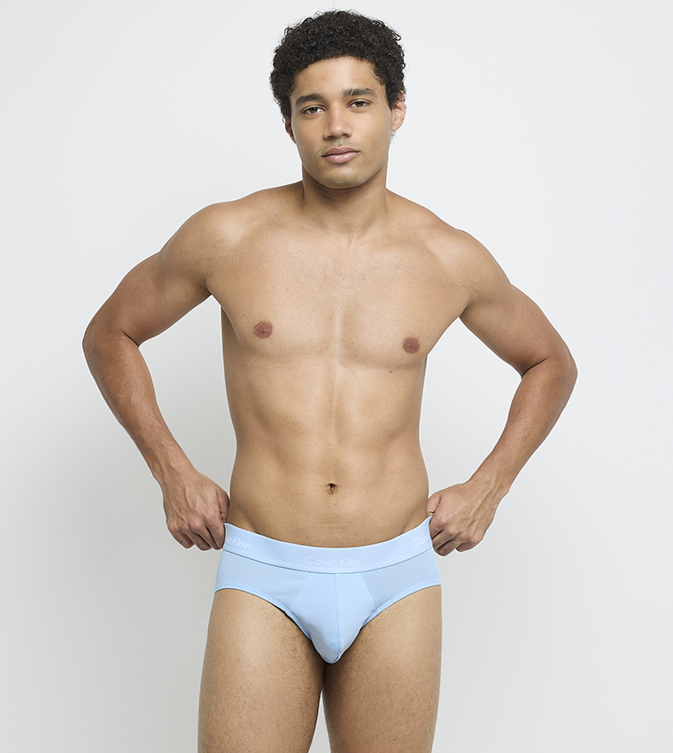 شورت داخلي بخصر مزين بشعار - 3 قطع 