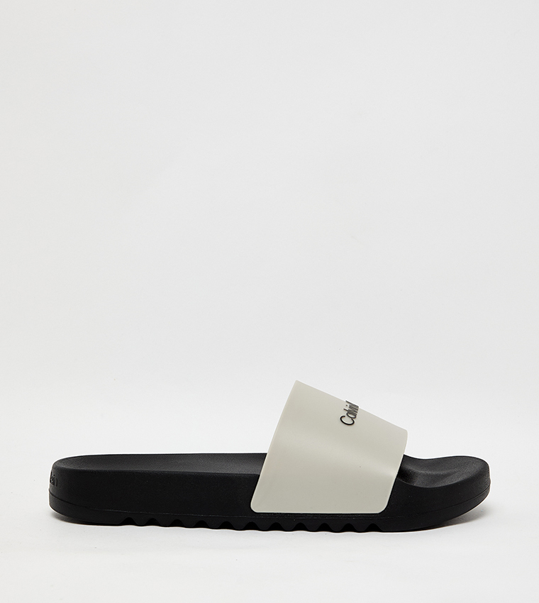 Logo Printed Open Toe Pool Slides