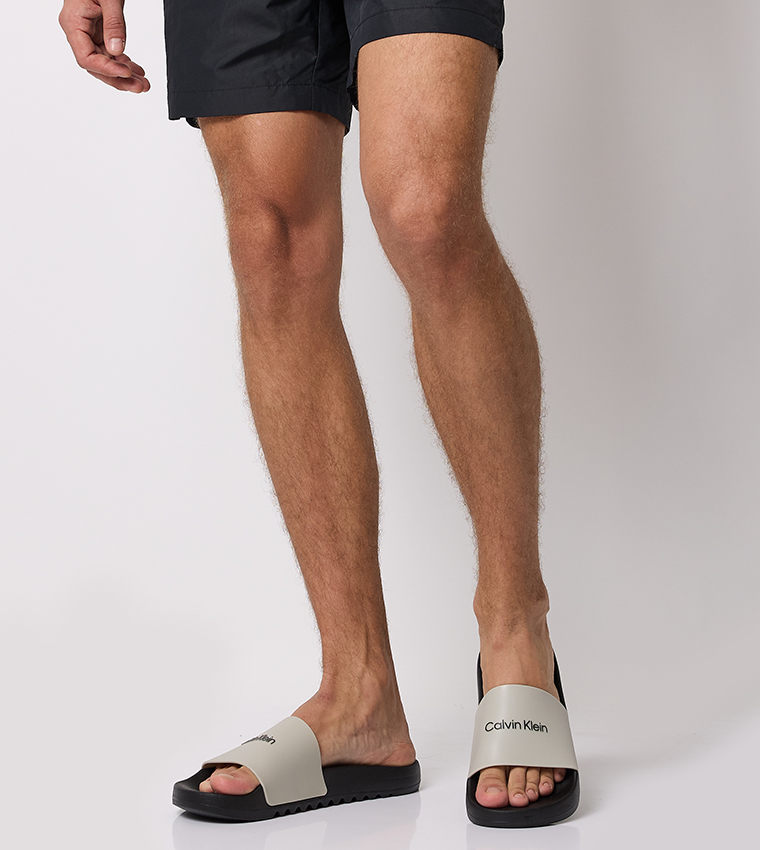 Logo Printed Open Toe Pool Slides