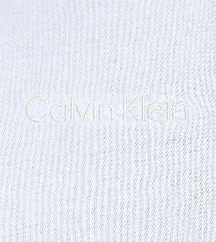 Logo Embroidered Crew Neck T-Shirt