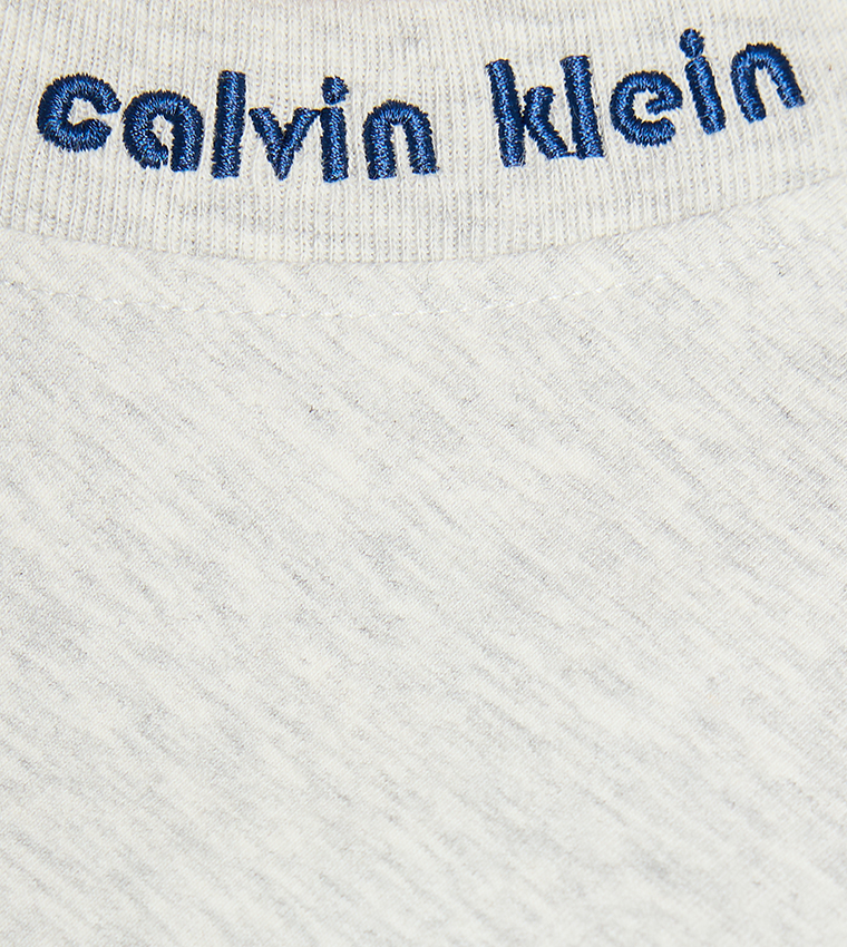 Logo Embroidered Crew Neck Jersey T-Shirt