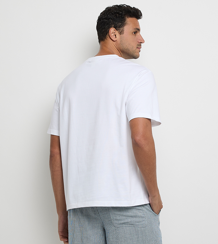 Logo Embroidered Crew Neck T-Shirt