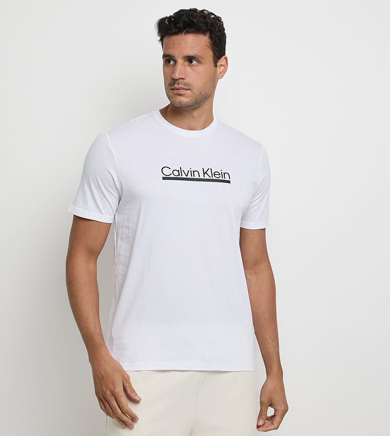 Logo Embroidered Crew Neck T-Shirt