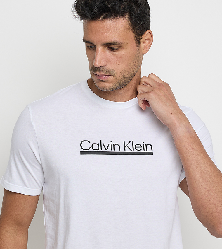 Logo Embroidered Crew Neck T-Shirt
