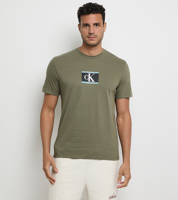 Monogram Printed Crew Neck T-Shirt
