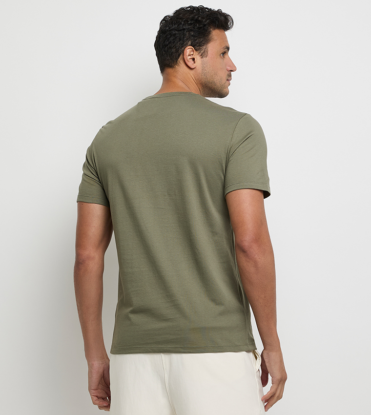 Monogram Printed Crew Neck T-Shirt