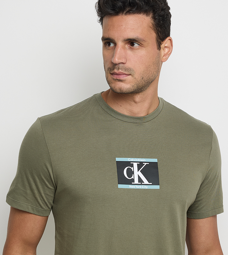Monogram Printed Crew Neck T-Shirt