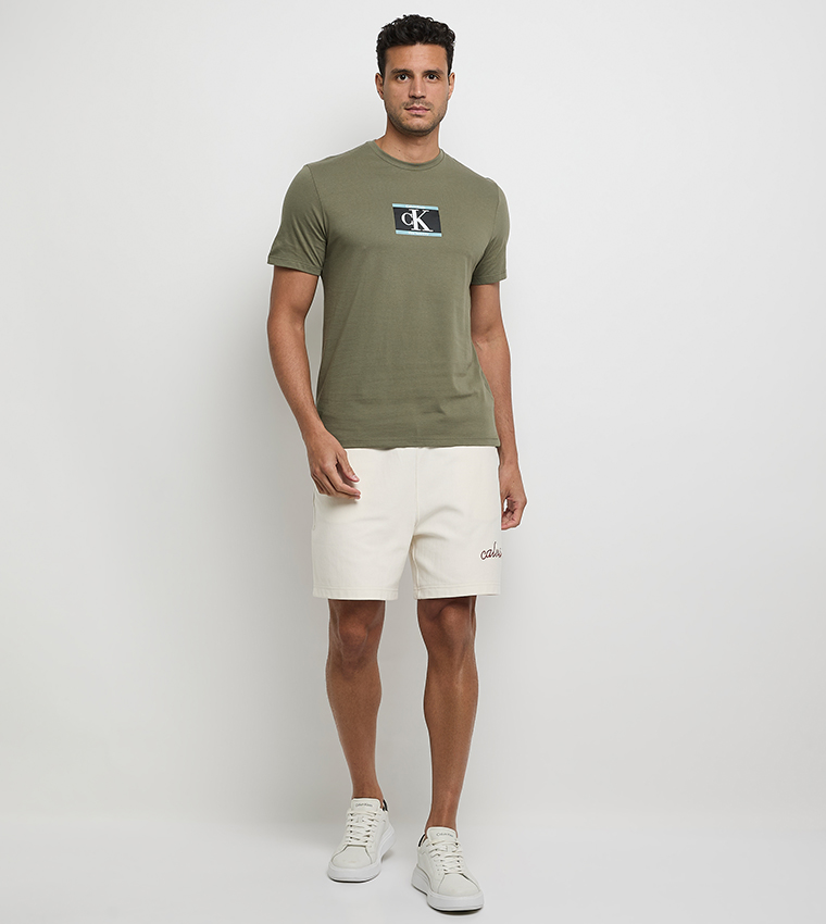 Monogram Printed Crew Neck T-Shirt