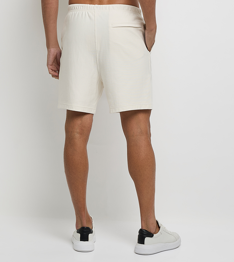 Logo Embroidered Elastic Waist Shorts