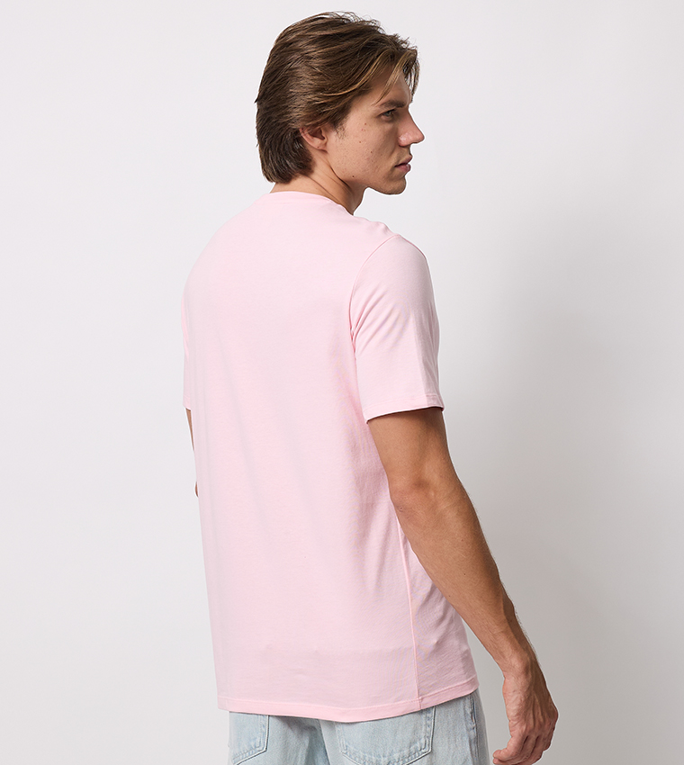 Solid Crew Neck Short Sleeves T-Shirt