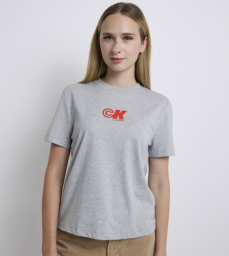 Logo Printed Crew Neck T-Shirt