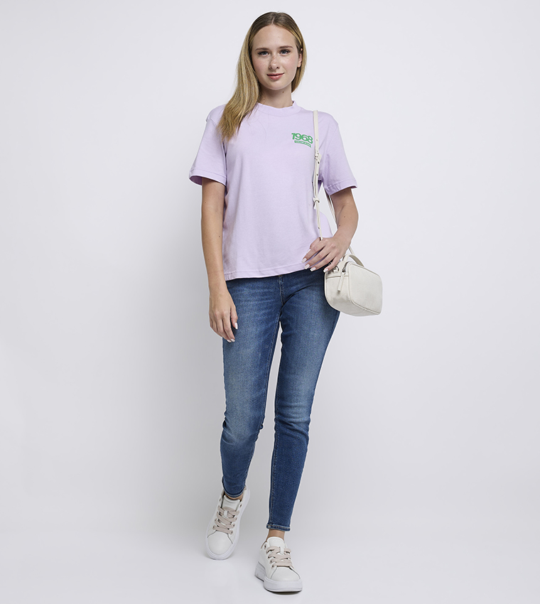 Logo Printed Crew Neck T-Shirt