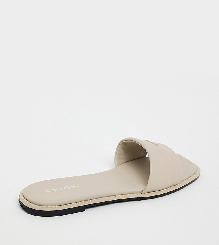 Logo Detail Flat Sandals