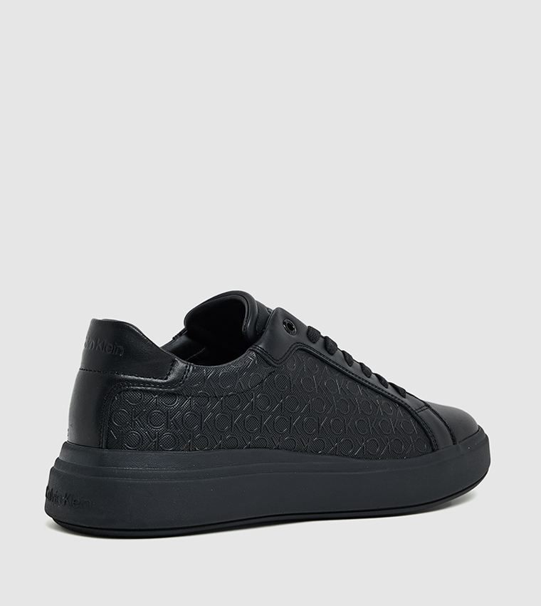 Monogram Patterned Lace Up Sneakers