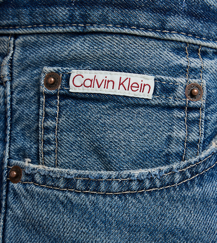 90s Washed Straight Fit Jeans
