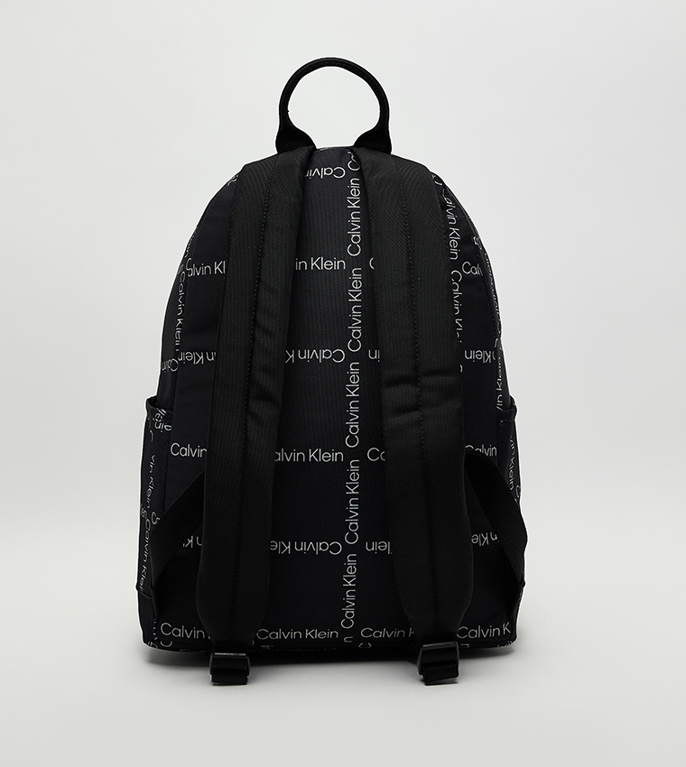 CITY GRID Logo Printed Backpack