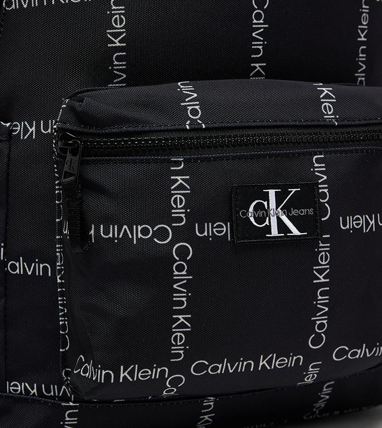 CITY GRID Logo Printed Backpack