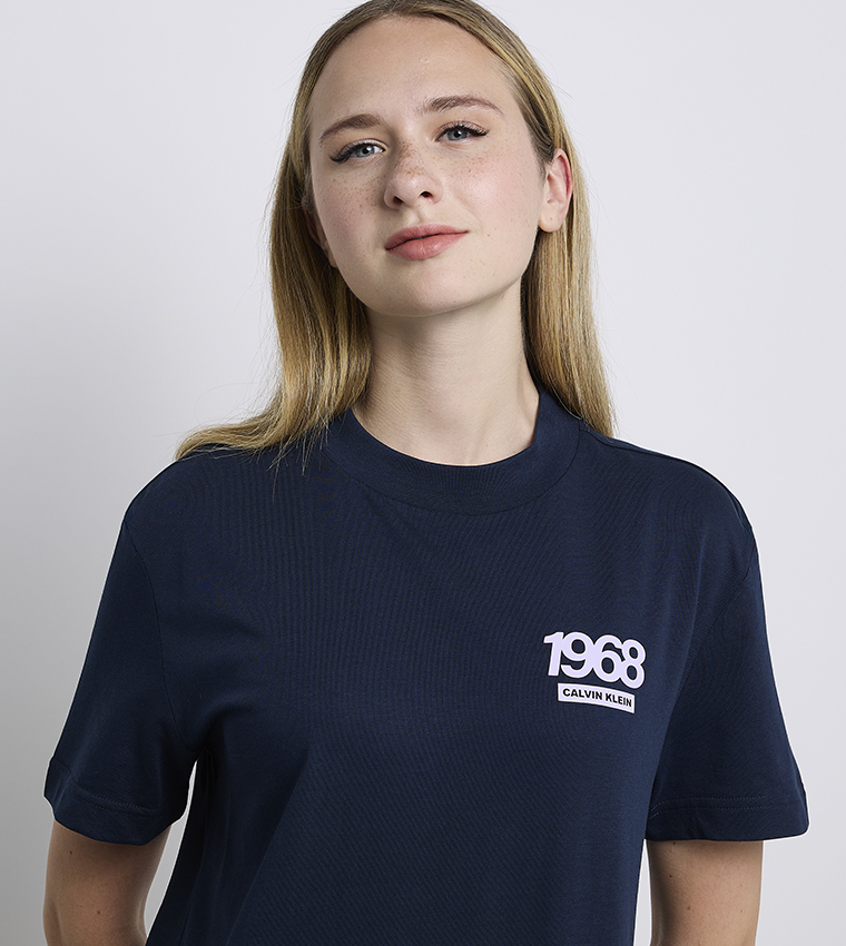 Logo Printed Crew Neck T-Shirt