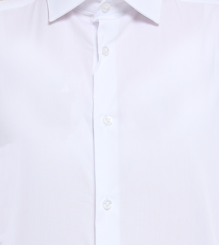 Solid Long Sleeves Poplin Shirt