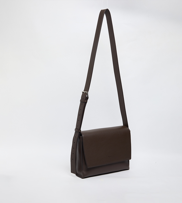 Textured Flag Crossbody Bag