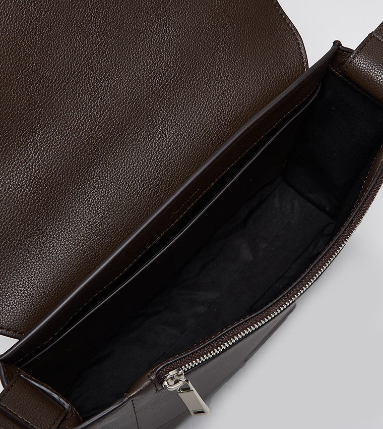 Textured Flag Crossbody Bag