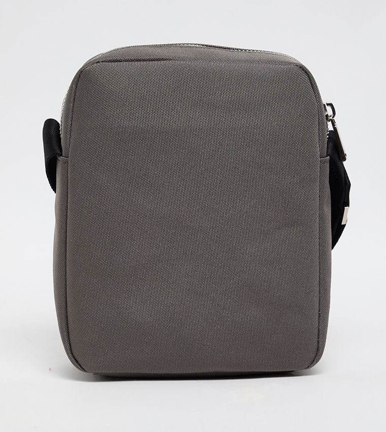 Logo Detail Zippered Reporter Bag