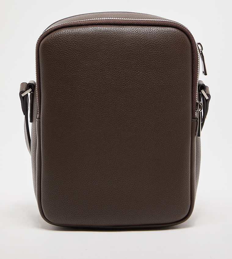 Textured Front Pocket Crossbody Bag