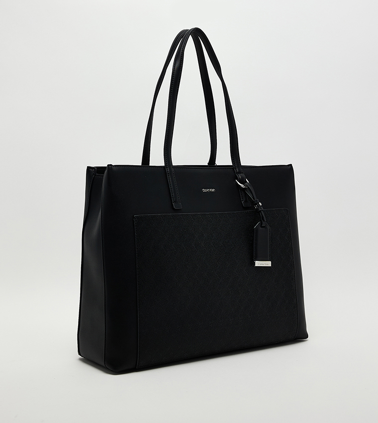 Monogram Patterned Tote Bag