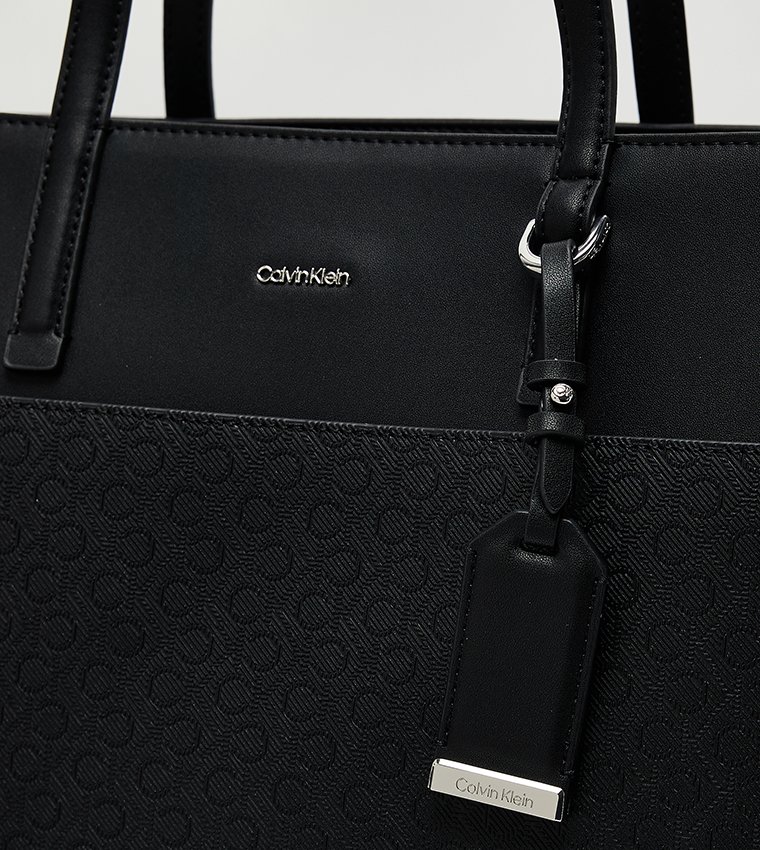 Monogram Patterned Tote Bag