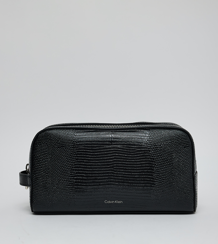 Lizard Embossed Washbag